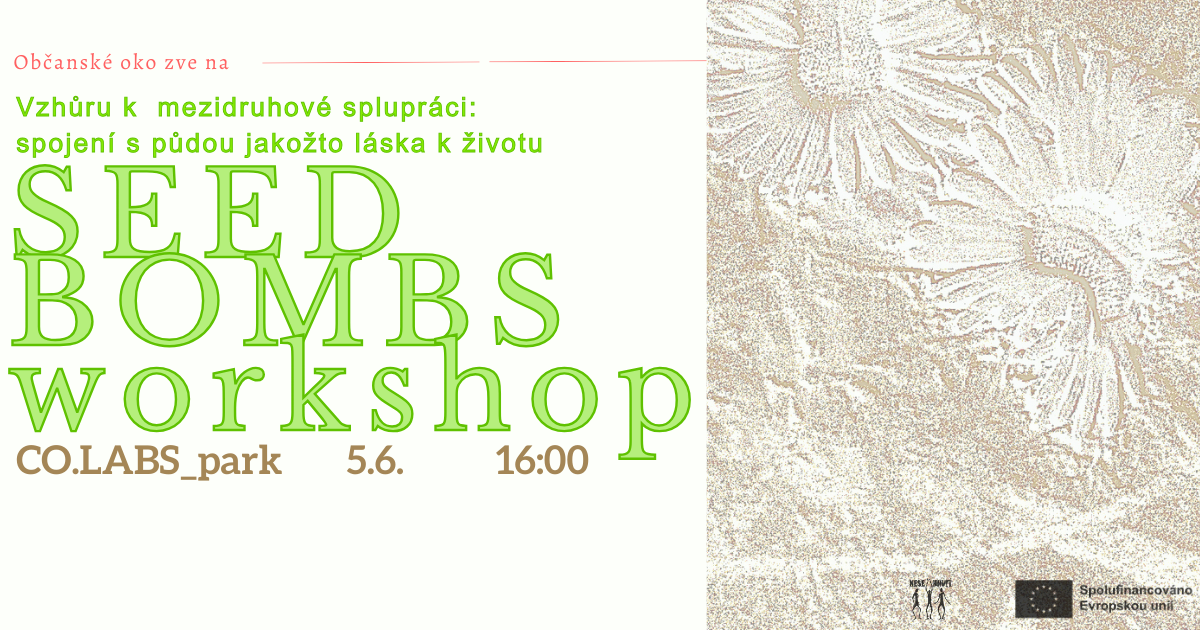 Vzhůru k mezidruhové spolupráci: spojení s půdou jakožto láska k životu aka SEED BOMBS WORKSHOP